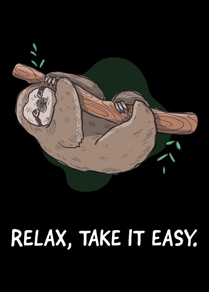 Sloth Lazy Chill Relax gif