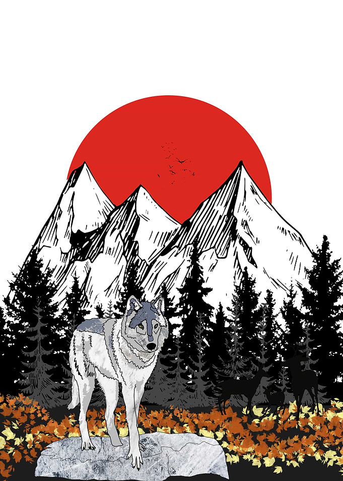 Autumn wolf
