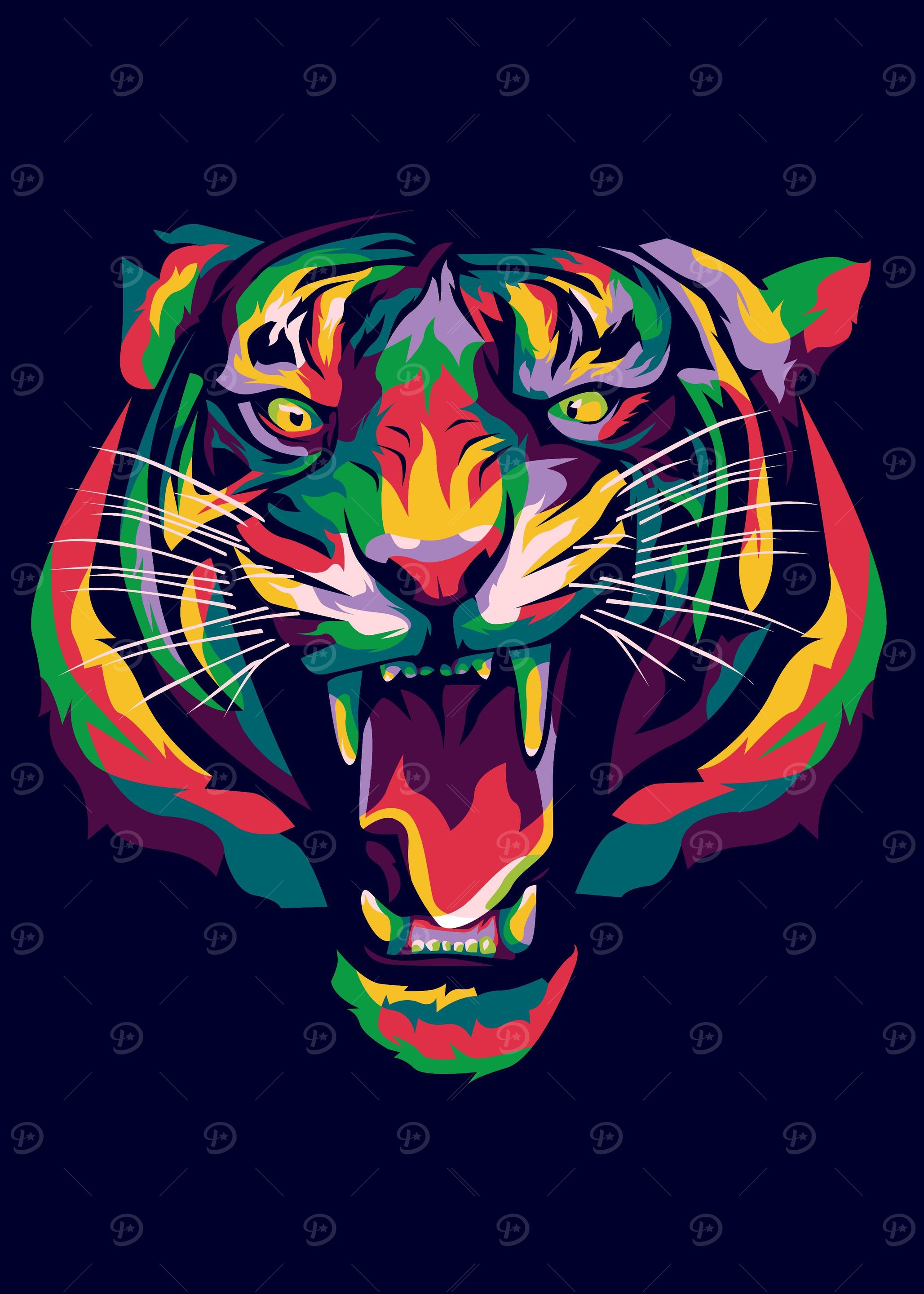 Colorful Tiger