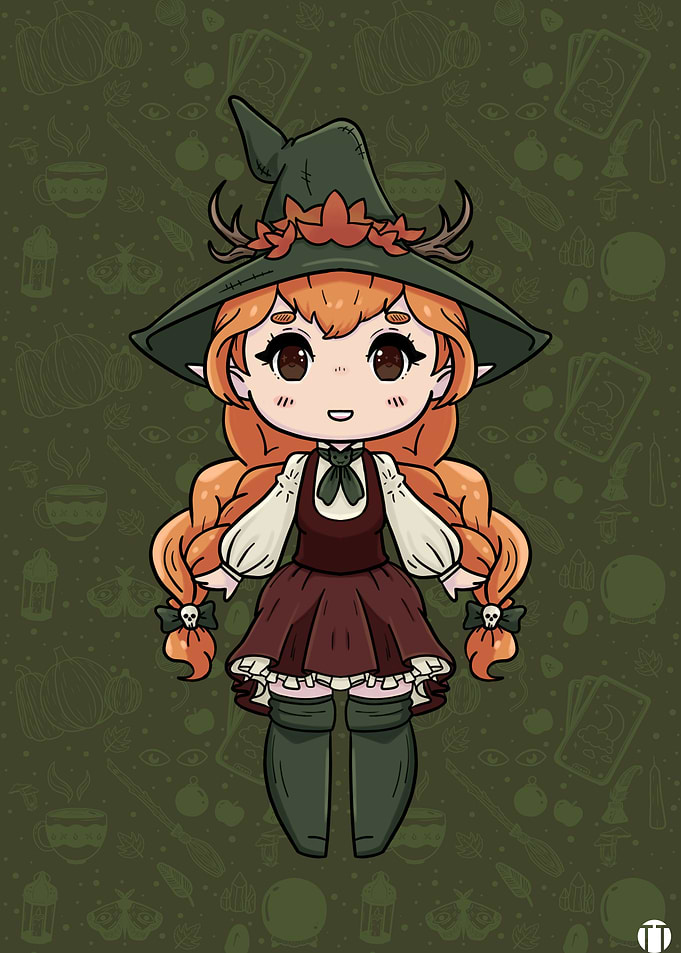 Chibi Autumn Witch