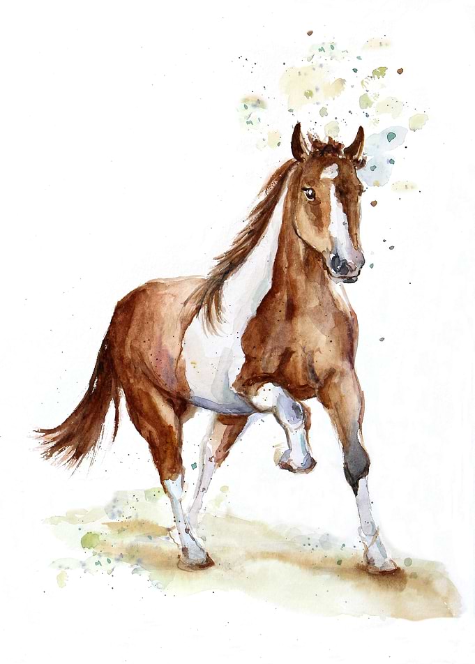 Running horse