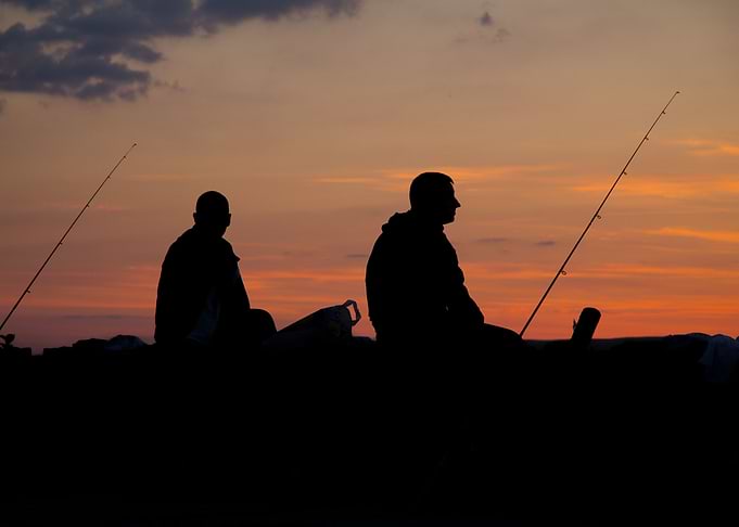 On the bank