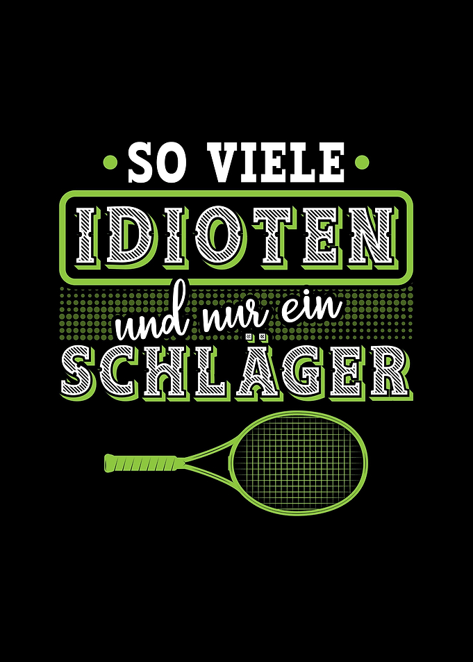 Lustiges Tennis Geschenk