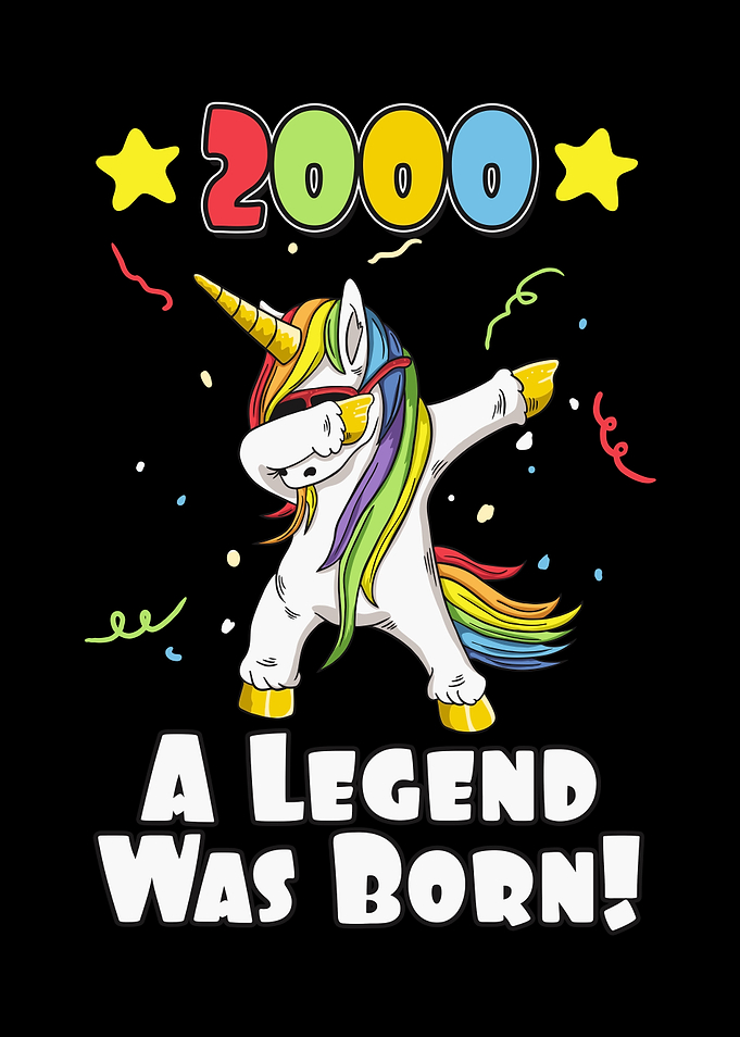Birthday Unicorn Born 2000