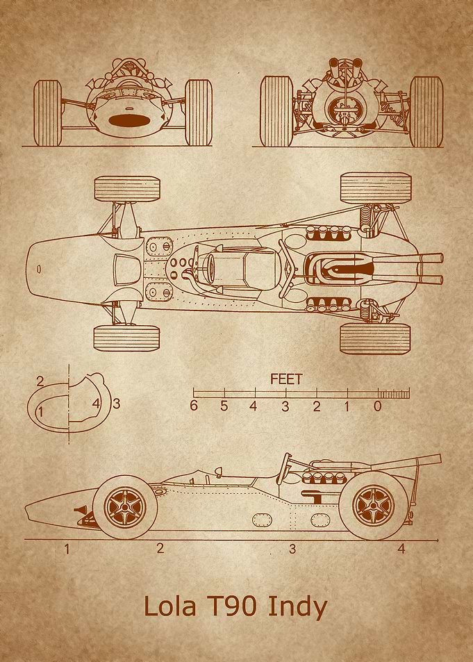 Lola T90 Indy 1966 old