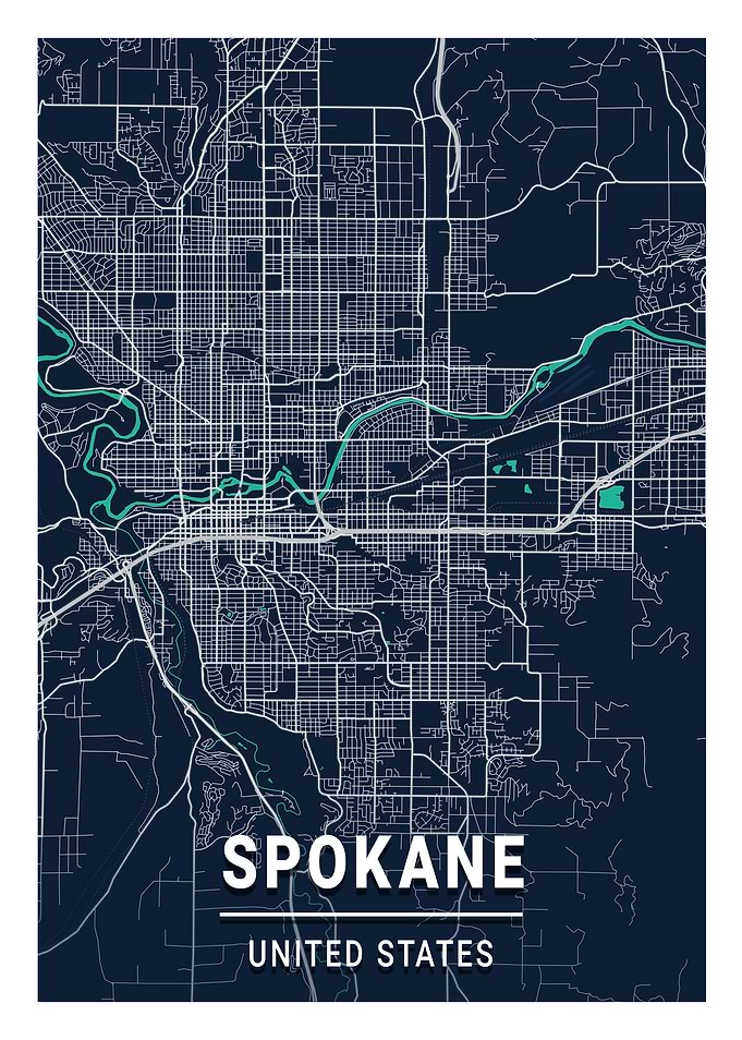 Spokane Blue Dark Color
