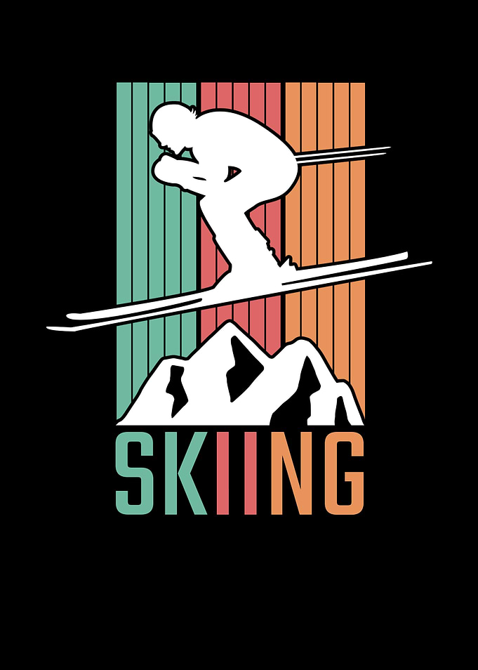 Skiing Retro