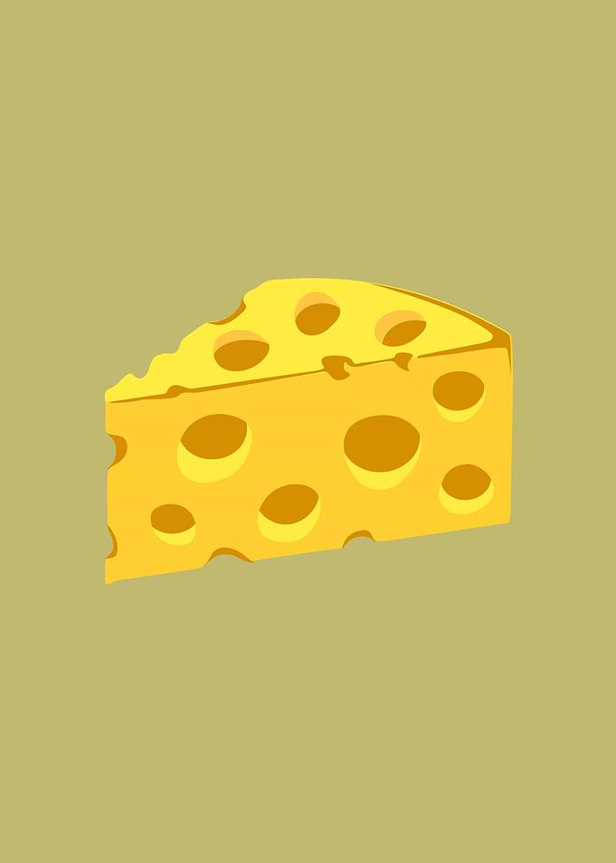 A slice of cheese