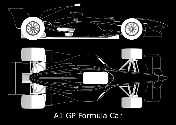 A1 GP Formula Car Blueprin