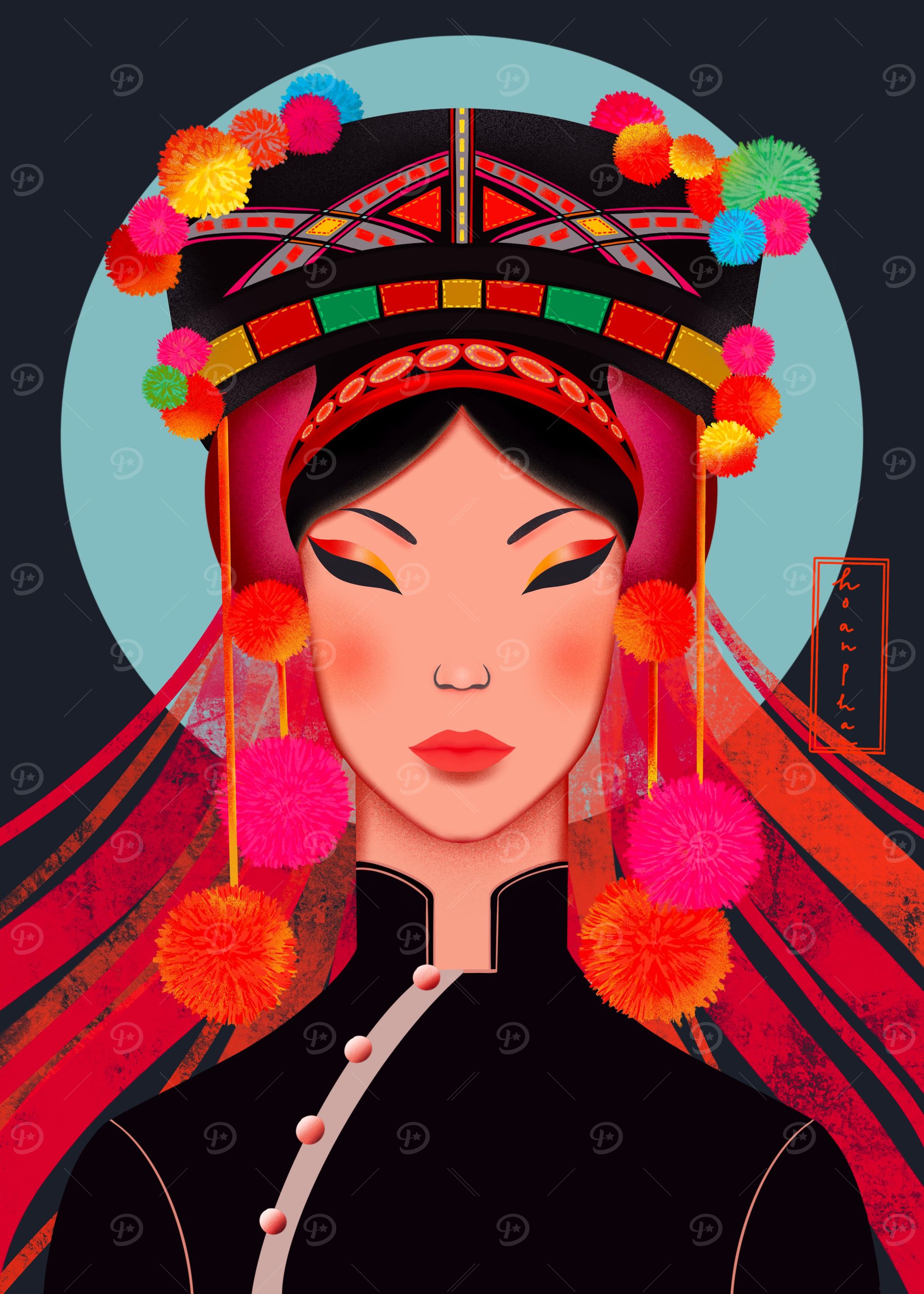 Ha Nhi Tribe Girl