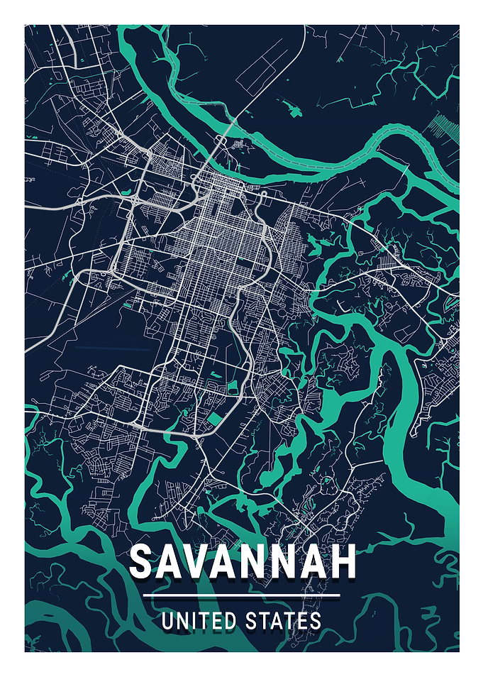 Savannah Blue Dark Color