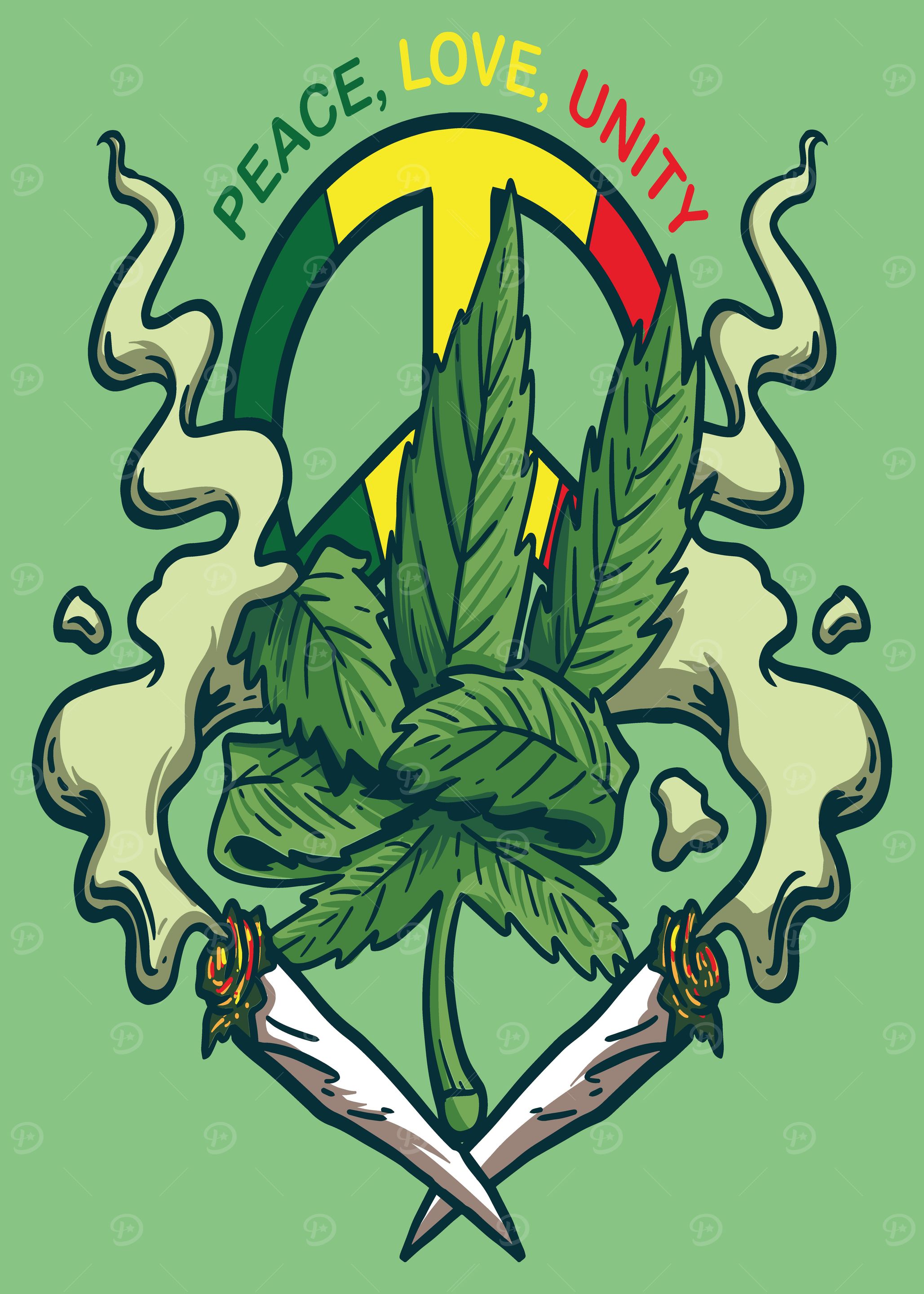 Rasta Weed Logo