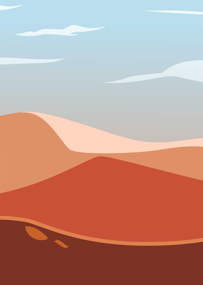 Sahara Mountain Vector