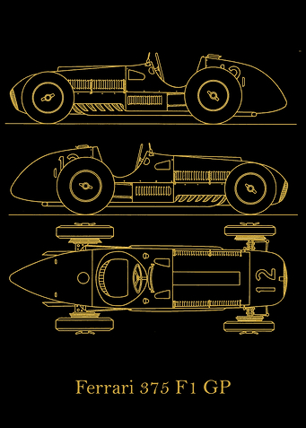 Ferrari 375 F1 GP gold