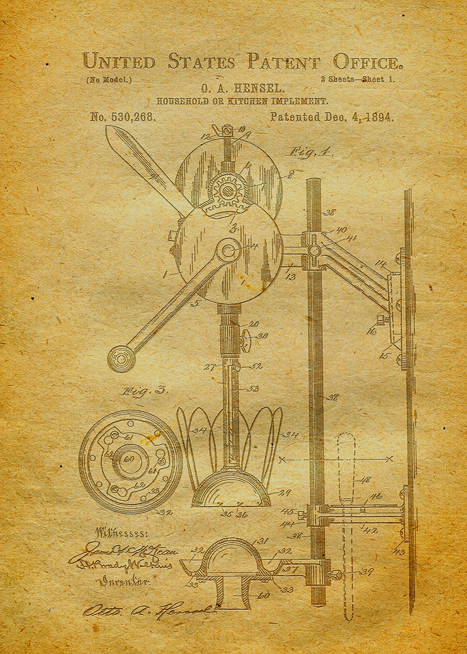 92 Kitchen Mixer Patent P