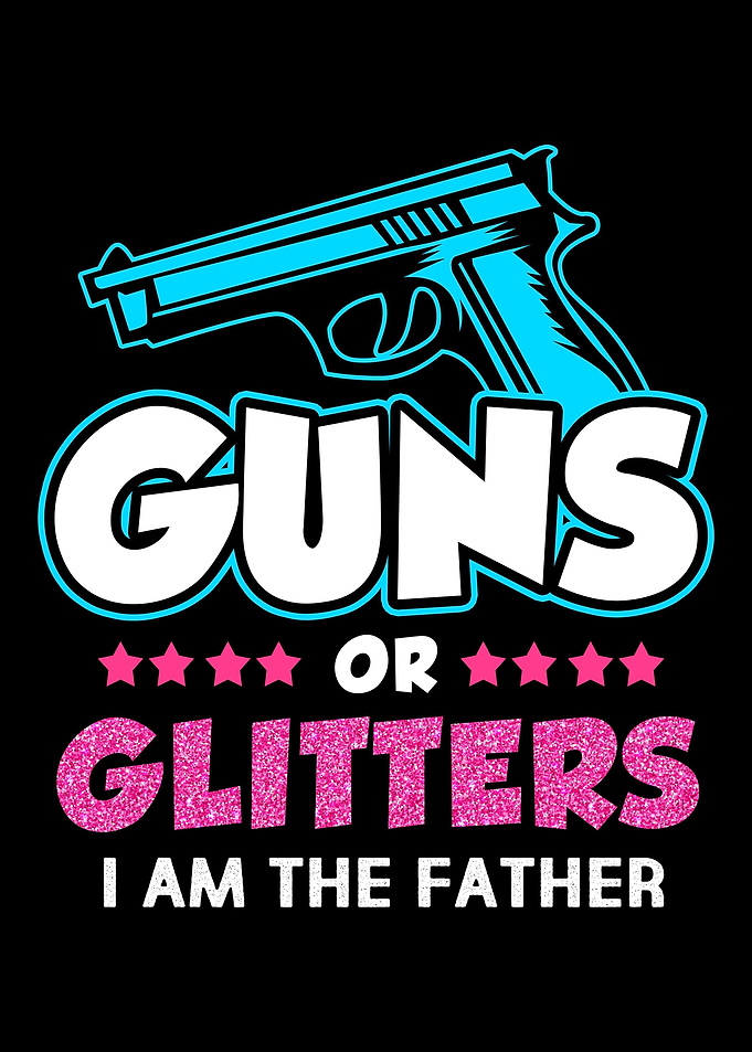 Gender Reveal Gun Glitters
