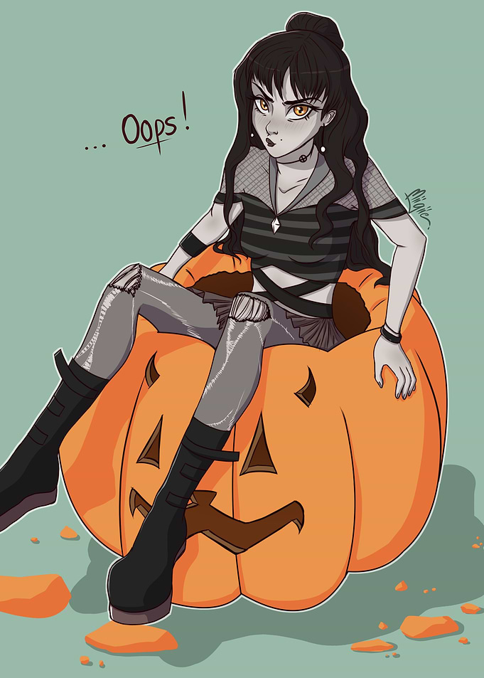 Clumsy witch
