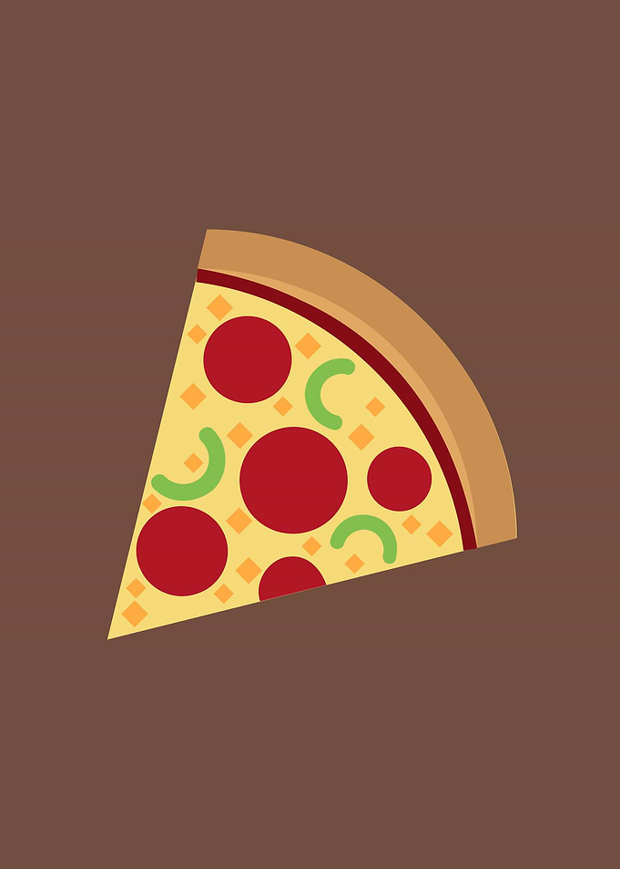 A slice of sausage pizza