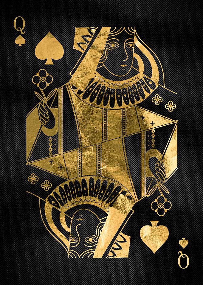Queen Pikes Golden cards