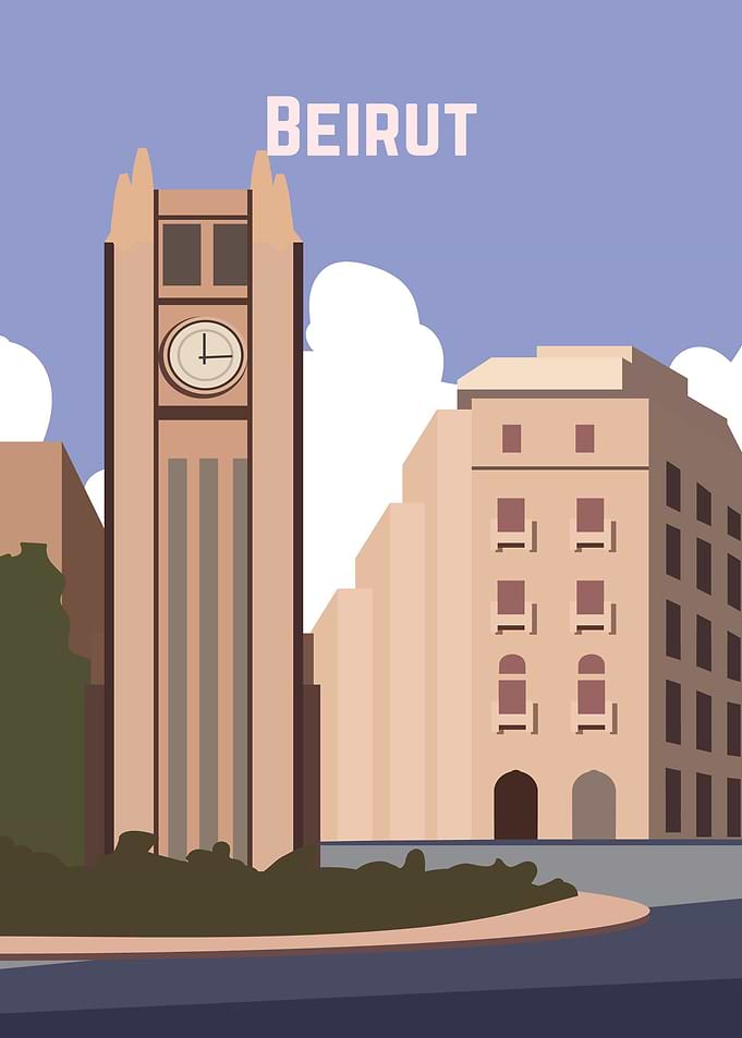 Beirut Retro poster