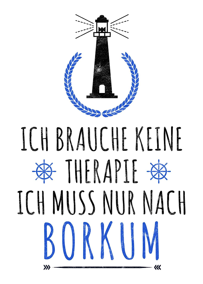 Borkum Nordsee Spruch