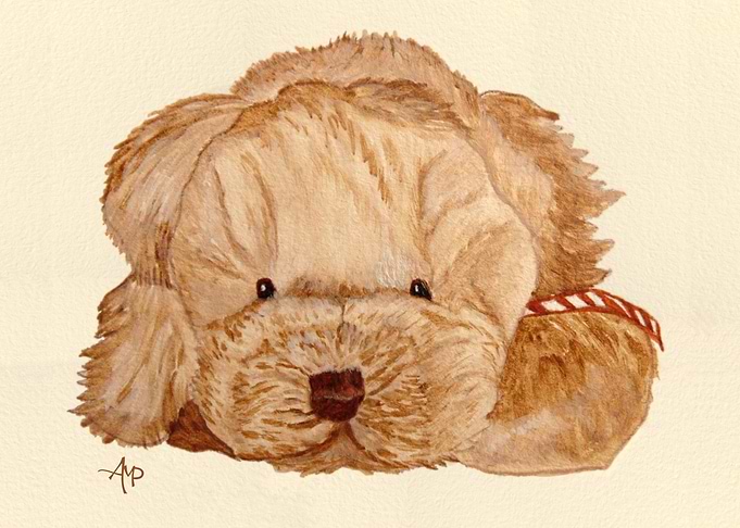 Puppy Dog Watercolor