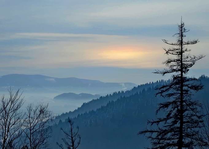 Mountains view daybreak