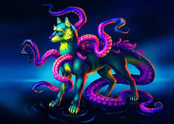 Fantasy wolf