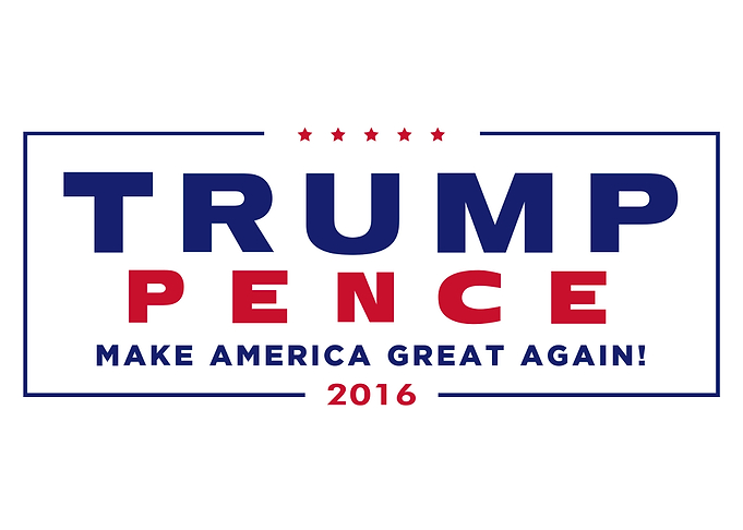 TRUMP PENCE 2016