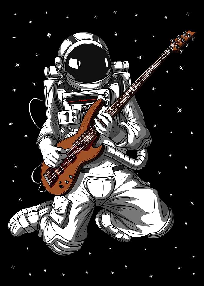 Space Astronaut Guitarist