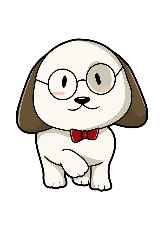 Dog Tie Glasses
