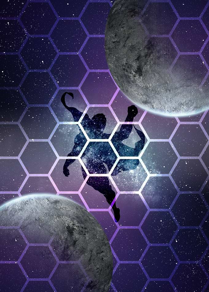 superhero in space