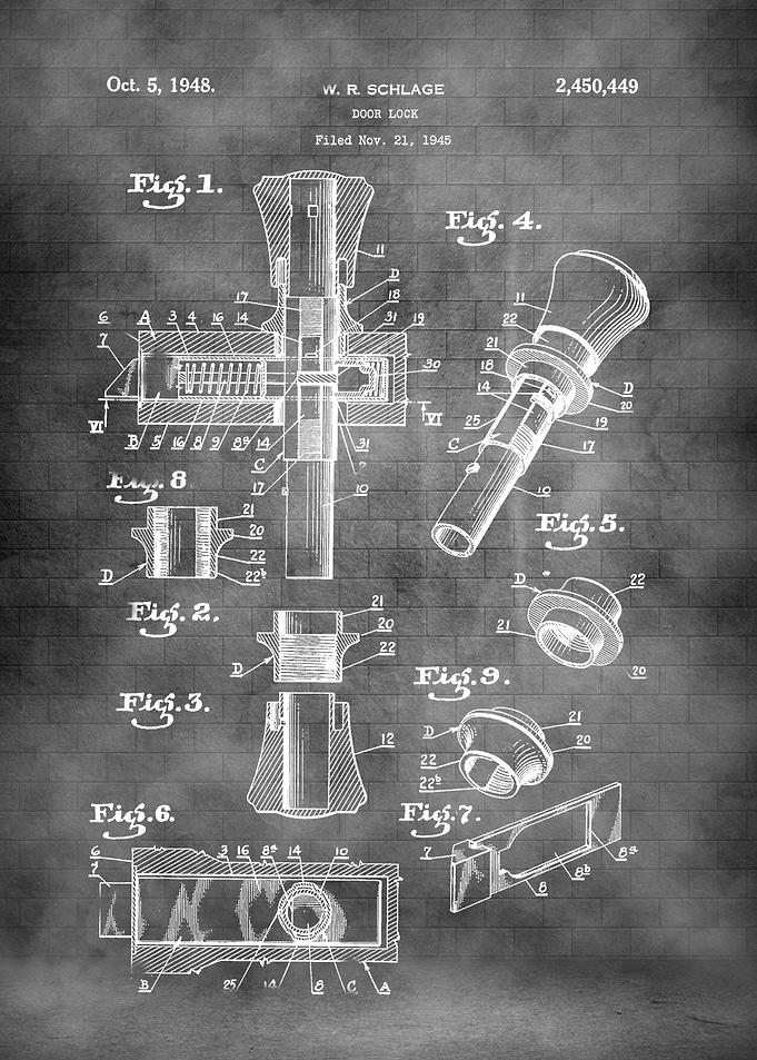 Old doorlock patent