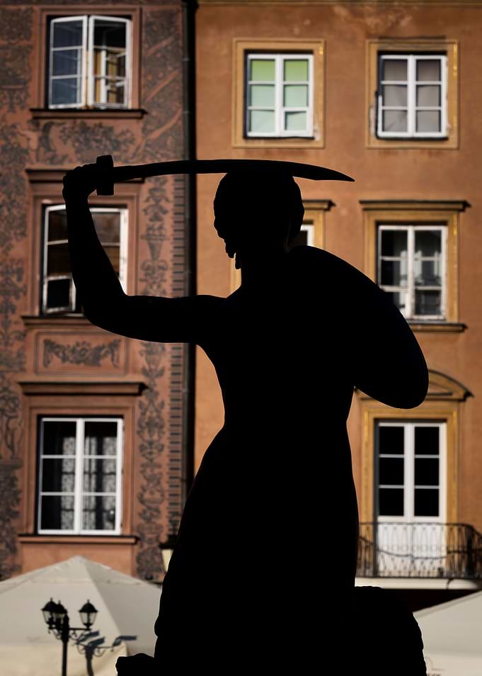 Warsaw Mermaid Silhouette