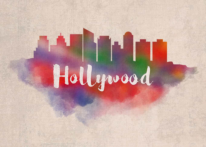 Hollywood Watercolor City