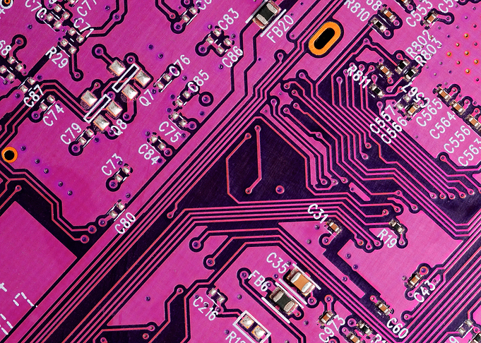 purple circuit board