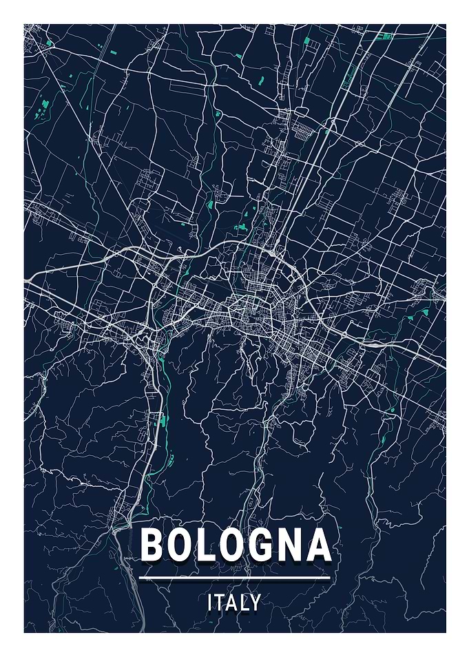 Bologna Blue Dark Color