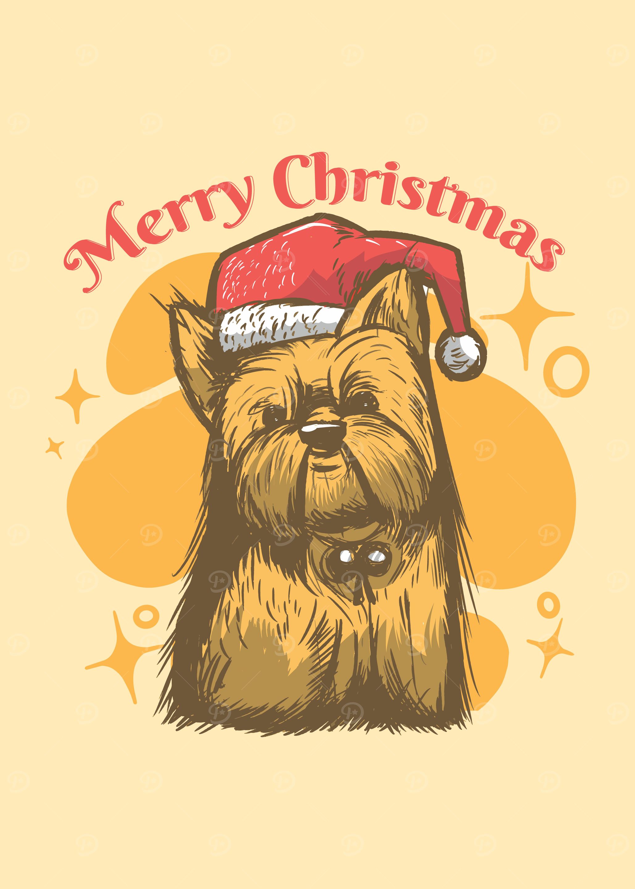 Merry Yorkie Christmas
