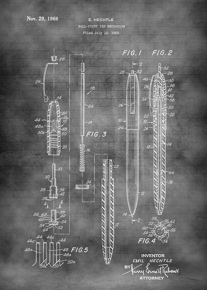 Old pen patent