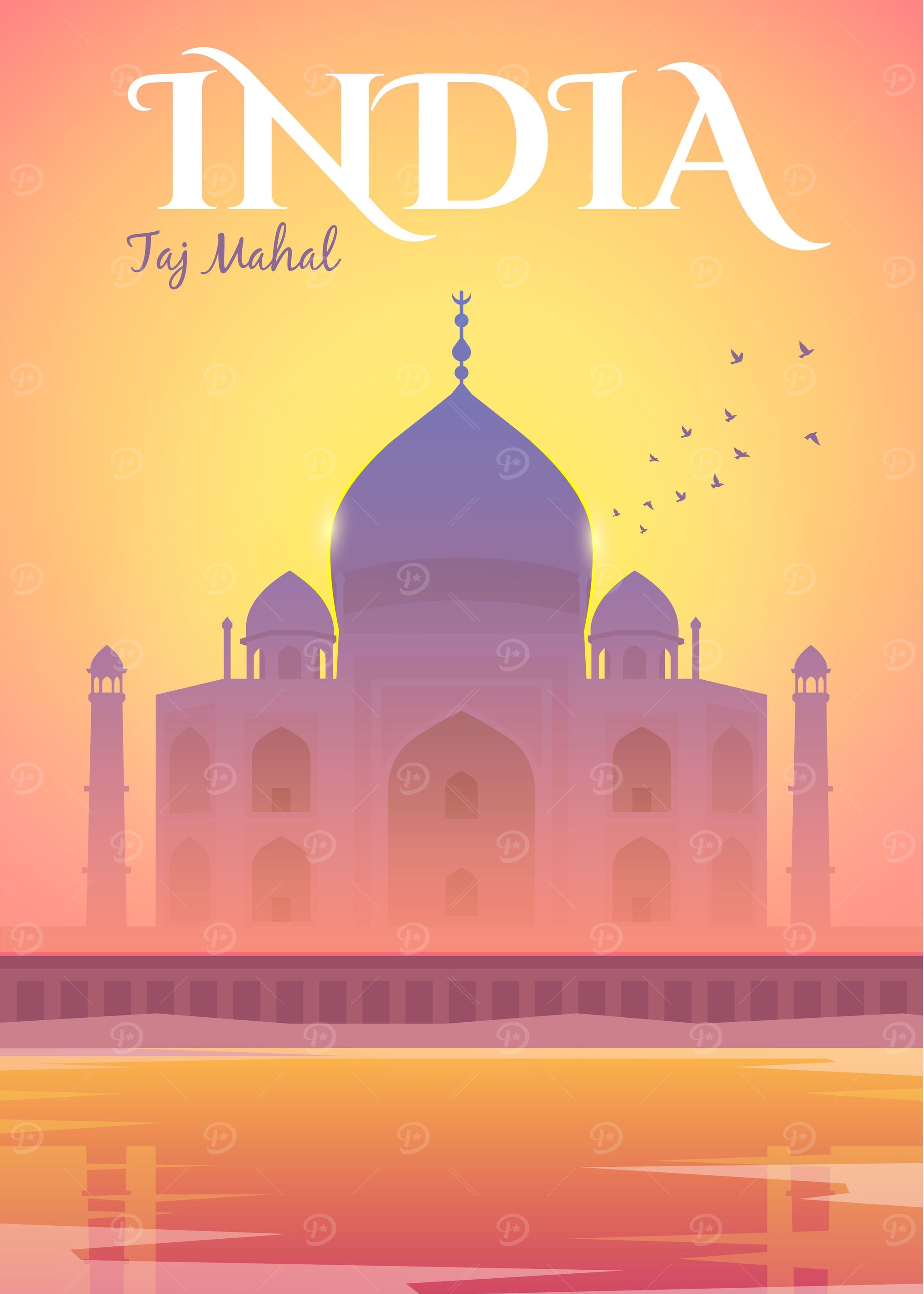 India Travel Poster
