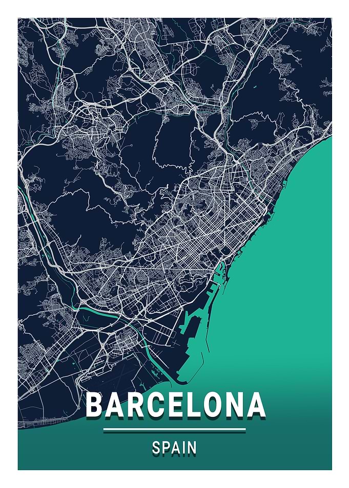 Barcelona Blue Dark Color