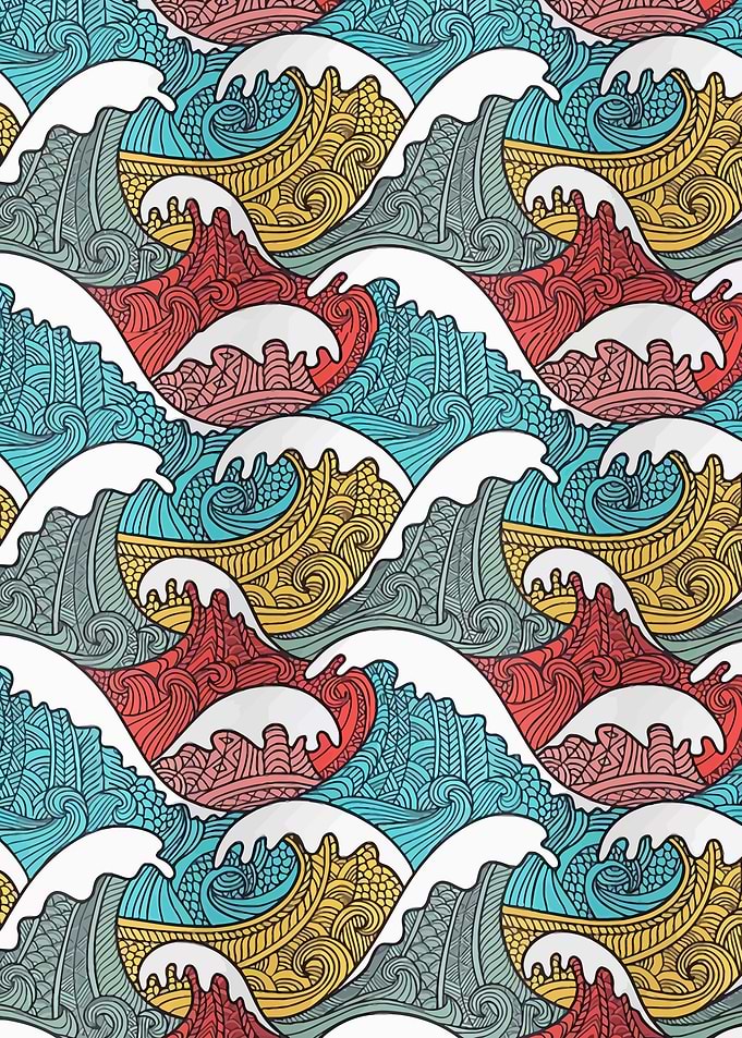 Japanese style waves