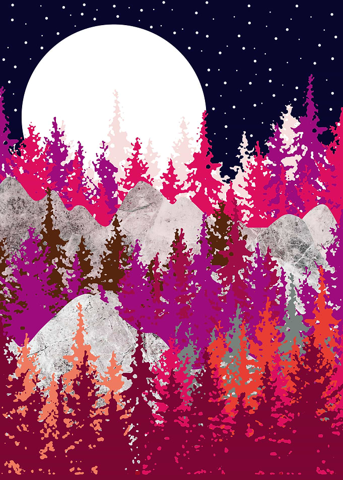 Purple forest
