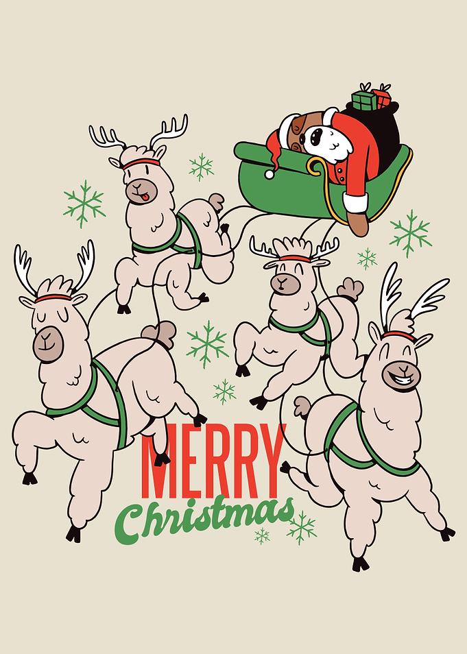 Sleeping Sloth Santa
