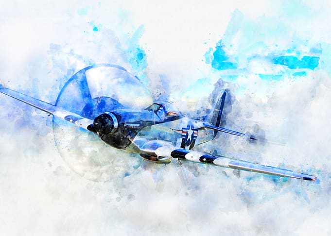 Mustang in the sky
