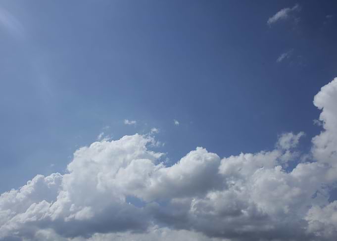 Blue sky with clouds
