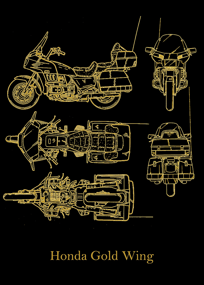 Honda Gold Wing gold