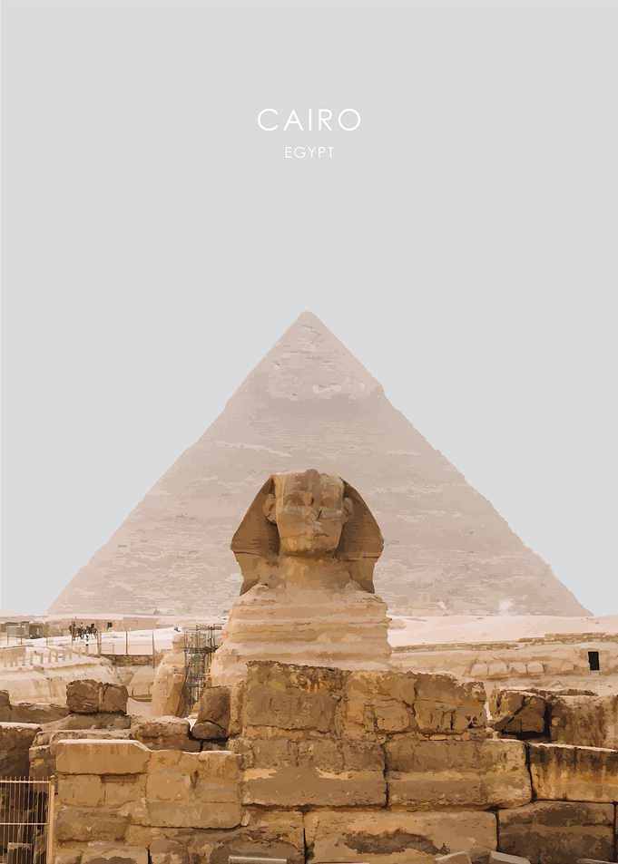 Cairo Egypt Travel Artwork
