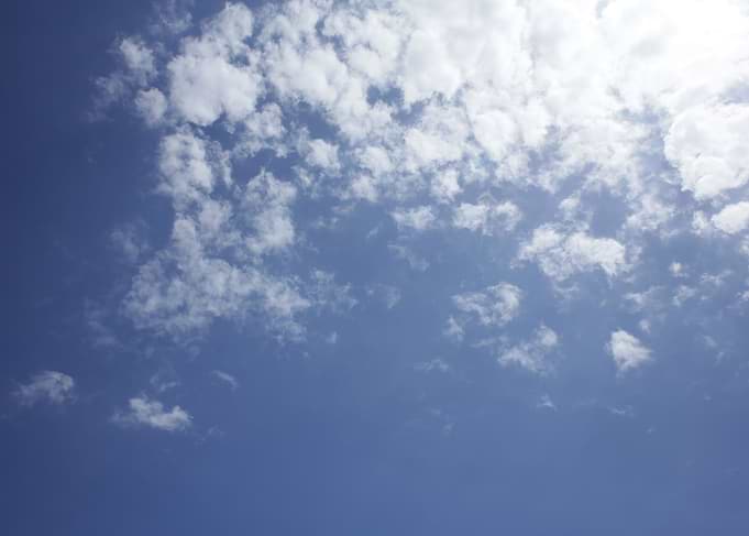 Blue sky with clouds