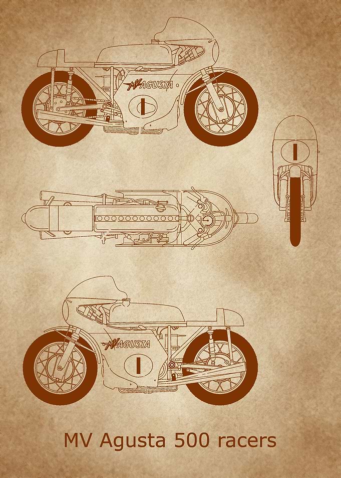 MV Agusta 500 racers old